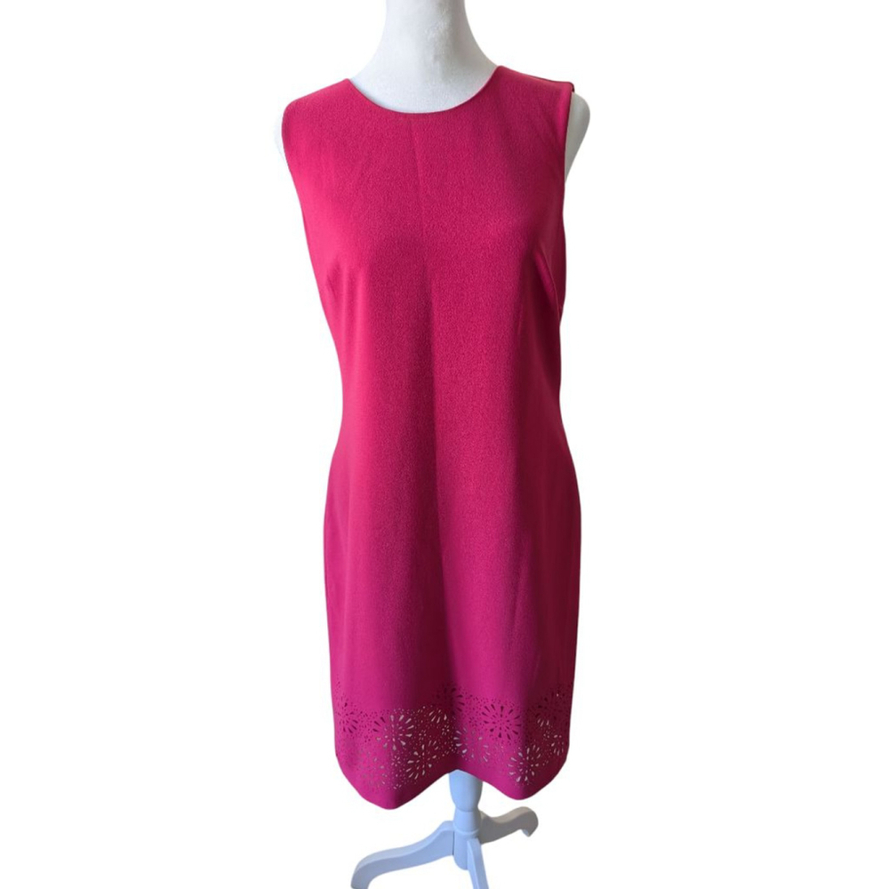 Banana Republic Barbie Pink Office Wedding Guest Sheath Dress Size 8